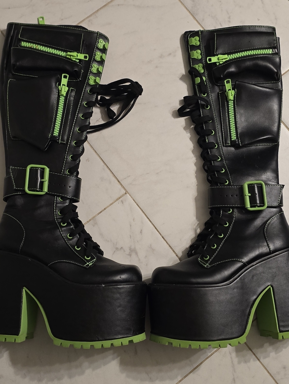 Dolls Kill Current Mood Obsidian Boots - Picture 3 of 10